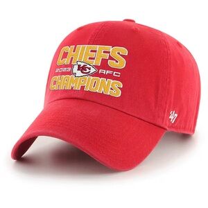 NWT 47 KANSAS CITY CHIEFS 2023 AFC CONFERENCE CHAMPS CLEAN UP